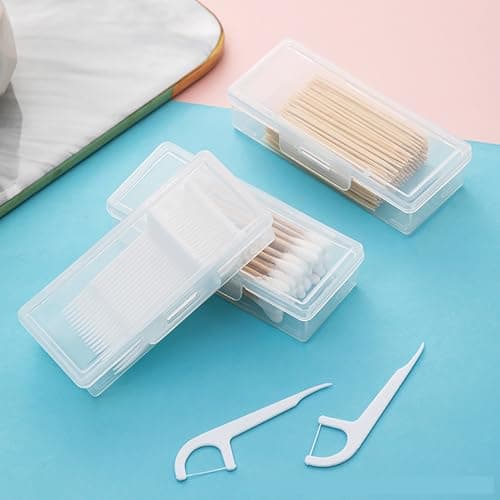 Transparent Cotton Bud Holder, Portable Cotton Swab Dispenser, Dust-proof And Organizer For Jewelry Card Issuance Headphone Cable And Small Items — view 2