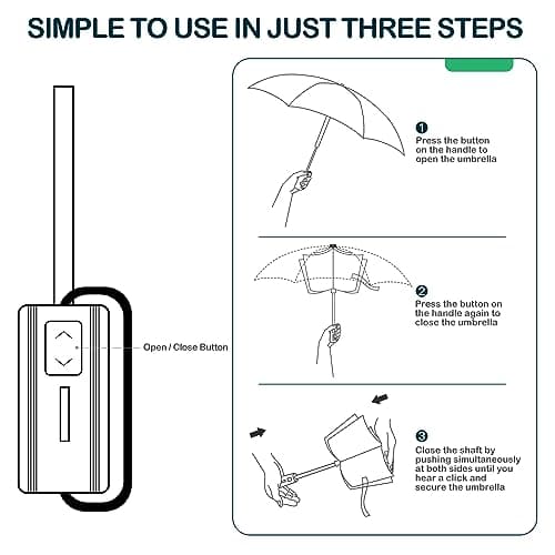ACEIken Umbrella Reverse Close Folding Windproof Travel Umbrella,106cm Blue — view 6