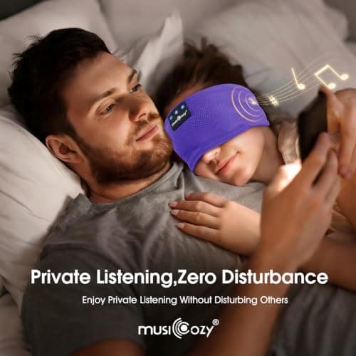 MUSICOZY Sleep Headphones Headband for Side Sleepers Cool & Breathable Mesh — view 5