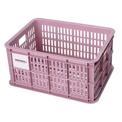 Basil B.V. Unisex - Adult Crate Bicycle Box, Pink, 40.4 x 29.8 x 20.2 cm