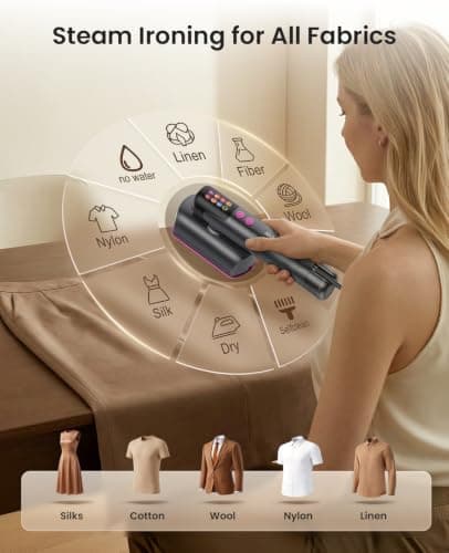 Jack&Rose Clothes Steamer with Dual Water Tanks,Travel Steamer for Clothes — view 5