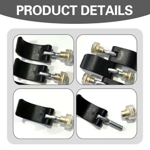 3Pcs Trekking Pole Lock, 3 Size Walking Pole Lock Handle, Strong & Sturdy Walking Stick Locking Clips, Replacement Trekking Pole Accessories — view 4