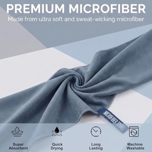 TW1TGOFT 3Pack Small Microfibre Towel - 30x60cm Super Absorbent & Quick Dry Sports Towel for Men Women, Lightweight Sweet Towel for Gym Yoga Travel Beach Camping — view 2