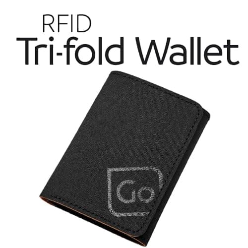 Go Travel RFID Wallet - Tri-Fold Micro for Cards, Anti Identity Theft — view 2