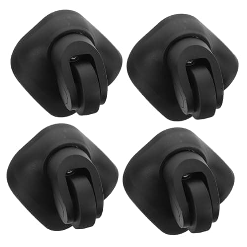 VALICLUD Suitcase Wheels Replacement 2pcs ABS Black Luggage Swivel Wheel