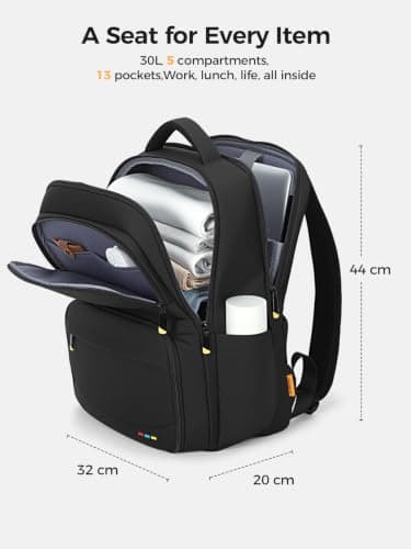 Lekespring Laptop Backpack with Lunch Compartment — view 4