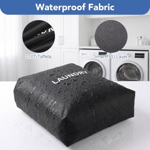 Dntorx 2 Pack Waterproof Travel Laundry Bags with Handle, Wet Bags 45x60cm — view 4