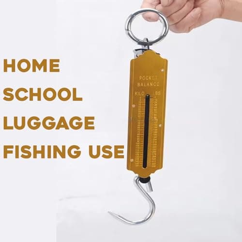 SDMAX Spring Balance Hanging Hook Scale, Handheld, Portable Pocket Balance Scale, Lightweight, Weight Scale With Hook For Home, School, Luggage, Fishing Use (25 Kg) — view 2