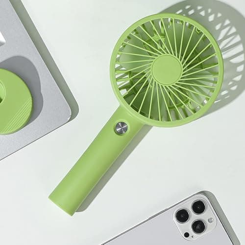 Rechargeable Handheld Cooling Fan USB Power Desktop Fan 3 Speed Adjustable for Home Travel Outdoor Camping USB and Bedroom — view 5