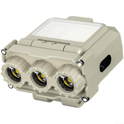 Motion Sensor Headlamp USB Rechargeable 3 LED Light