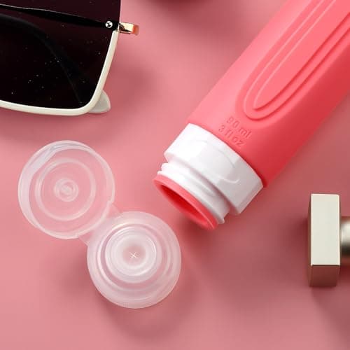 Mrsdry Travel Bottle for Toiletries, Leak Proof Silicone Travel Size 90ml Bottles Refillable Containers for Liquid Shampoo, BPA Free and TSA Approved Travel Accessories with Clear Bag (4 Pack) — view 5
