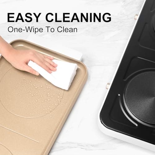 AEWHALE 2-in-1 Electric Griddle & Hot Plate, portable hob Gold — view 5