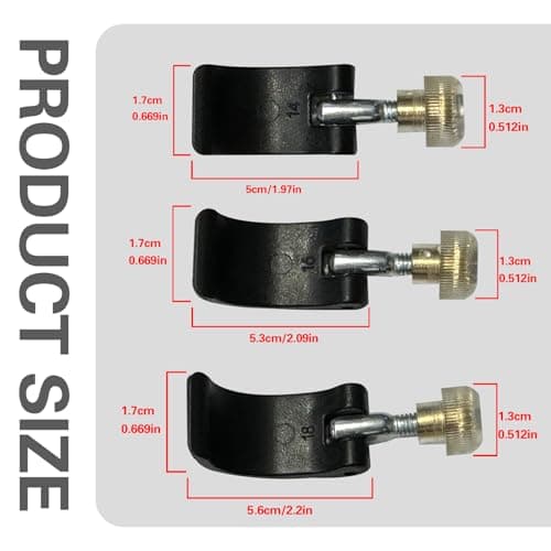 3Pcs Trekking Pole Lock, 3 Size Walking Pole Lock Handle, Strong & Sturdy Walking Stick Locking Clips, Replacement Trekking Pole Accessories, Trekking Pole Accessories — view 3