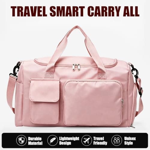 Travel Duffle Bag, Lightweight Gym Duffel, Large Holdall Bags — view 4