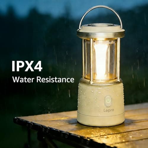 Lepro Camping Lantern, 2000lm Camping Light Rechargeable or AA Batteries — view 6