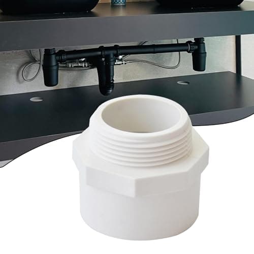 Compact PVC Drain Pipe Adapter, Odor Resistant — view 3