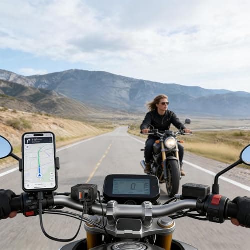 Motorcycle USB Port 12V-24V Quick Charge Waterproof Type-C Adapter — view 2