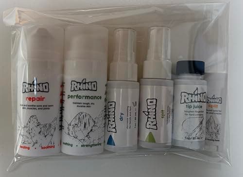Escapades Climbing Skin Care Travel Kit – Rhino Skin Repair, Performance, Dry, Tip Juice & Split Stick Bundle — view 3