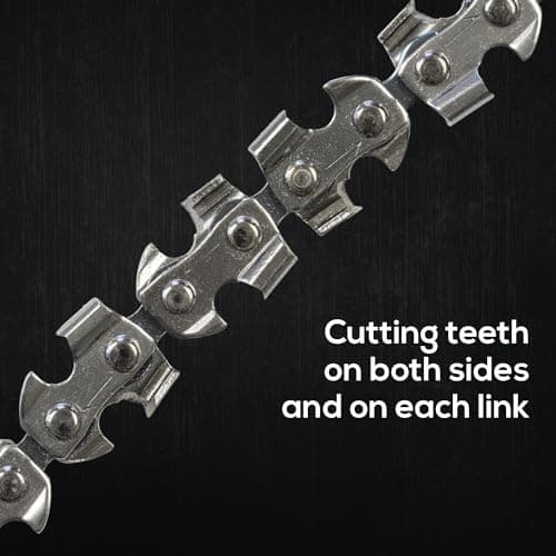 Nordic Pocket Saw Double Sided Chain for Rope Saw - 83 cm Sawchain for High Branches with 43 Teeth on Each Side - Bi-Directional Teeth cuts in Both Directions - Rope Chainsaw — view 2