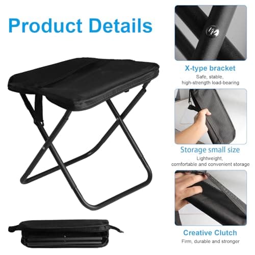 1PCS Camping Stools Folding Lightweight,Portable Small Folding Stool — view 5