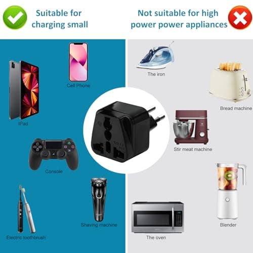 Switzerland Plug Adapter, Swiss Plug Adaptor – UK to Swiss Plug Adaptor (Pack of 2) — view 4