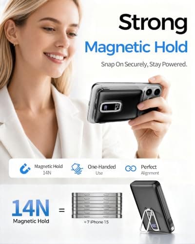 for MagSafe Power Bank fast charging, Magnetic Portable Charger for iPhone — view 2