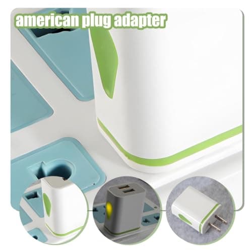 2 Pcs Usa Usb Charger Plug Adapter, Uk to Usa Plug Adapter with Usb — view 4