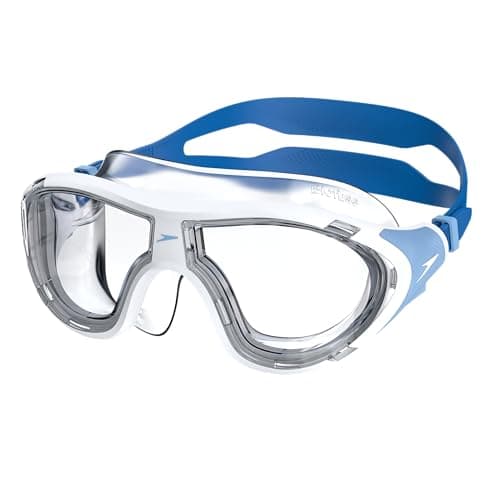 Speedo Unisex-Adult Biofuse Mask | Dive | Leak Free | Ergonomic Design, WHITE, One Size