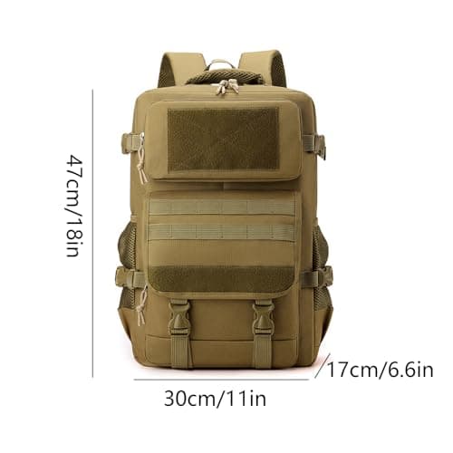Lawaia 25L Military Tactical Assault Rucksack Combat Daysack for Gym Hiking Trekking Camping Fishing Travel Hunting Outdoor Field Activities Khaki — view 2