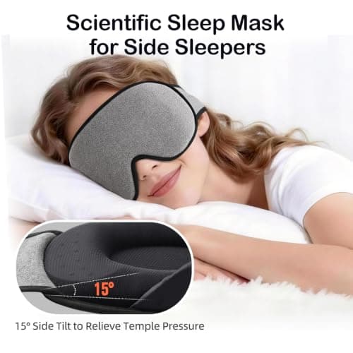 INNELO Sleep Eye Mask, Upgraded 3D Blackout Design, Ideal for Side Sleepers — view 2