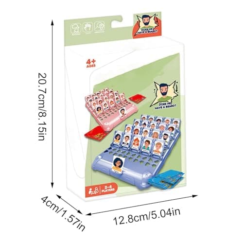 Family Board Games, Educational Learning Experience, 1 Piece, Gàming Gùèss Whò? Card Game, 2 Player Guessing Games, Interactive Gameplay Design, For Boys Girls Family Home School Travel Camping — view 2