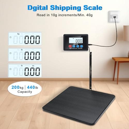 ACCT Postage Scale 440lb, Mail scale, Digital Postal Scale with hold/tare function, Auto-off，Shipping scale for packages/small business/luggage/office — view 2