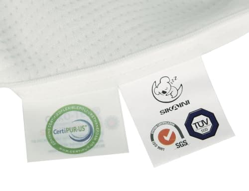 SIKAINI Kids Memory Foam Pillow, Hypoallergenic Neck Support for Children (3-10 Years), Breathable & Machine Washable Cover, Certified Safe Toddler Pillow for First Big Bed — view 5