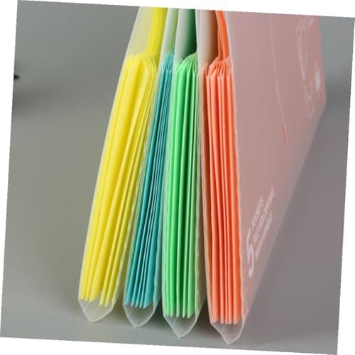 TOGEVAL 2pcs Accordion File Folder Multifunction Document Folders for Receipt Organizer Handle for Travel Organiser Packing Bags — view 6