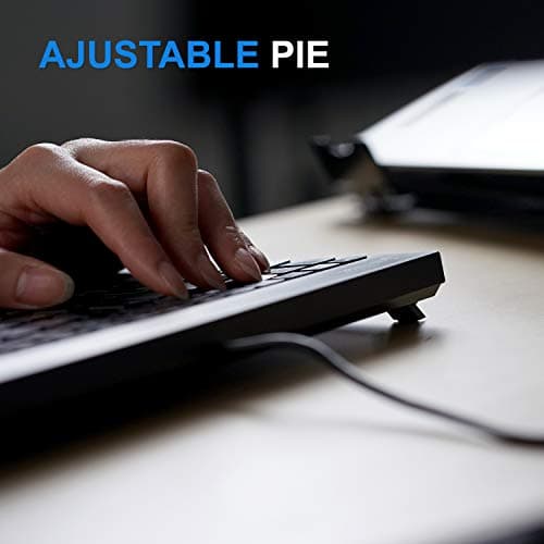 Perixx PERIBOARD-326 Mini Backlit USB Keyboard, Short Travel Keys, Compact, QWERTY ES, Minimalist Design — view 4
