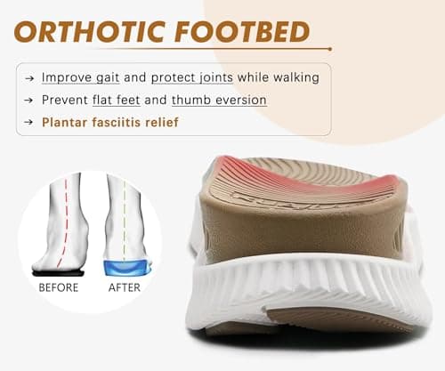 KuaiLu Womens Orthopedic Walking Sandals with Arch Support Recovery Cushion — view 4