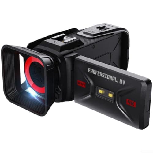 4K Digital Video Camera WiFi 3-Inch Screen Flip