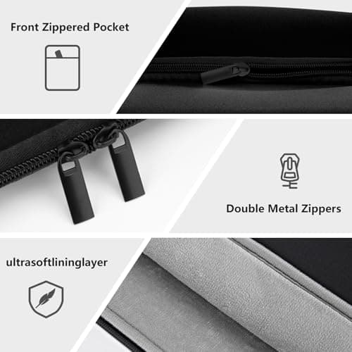 MicaYoung Laptop Sleeve Case 14 inch-Protective for MacBook pro 14 Black — view 4