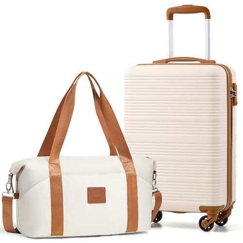 COOLIFE Cabin Suitcase 55x35x20cm for Ryanair, Cabin Bag 40x25x20cm 20L