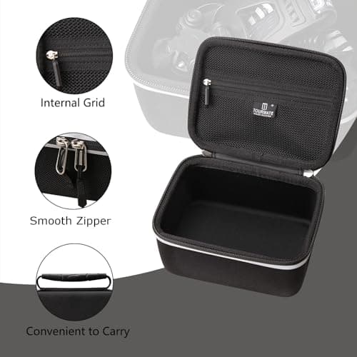 Tourmate Hard Storage Case for DanForce Headlamp - Travel Case for USB Rechargeable LED Head Lamp (Black) — view 4