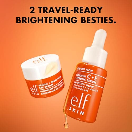 e.l.f. SKIN Brightest Besties Duo, Travel-Sized Skincare Set, Brightening Face Serum & Vitamin C Eye Cream, Boosts Radiance, Depuffs & Evens Skin Tone, Vegan & Cruelty-Free — view 3