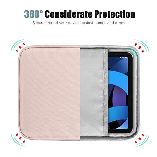 TiMOVO 9-11" Tablet Sleeve Bag with Pocket, Pink — view 5