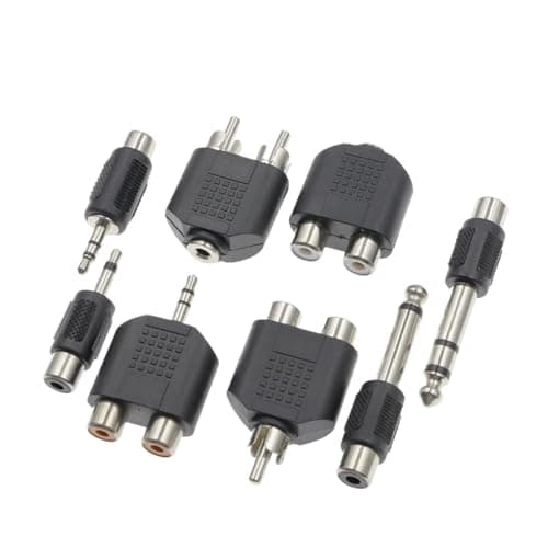 1PCS Female Socket Turn 3.5MM Stereo Plug Audio Adapter 6.3MM Stereo Plug To Socket 2 In 1 Stereo Connector(Lavender) — view 2