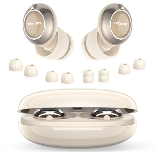 TECKNET Ear Plugs for Sleep Noise Cancelling, 3 Noise Relief Modes, 20dB Soft and Reusable Silicone Earplugs for Hearing Protection, Earplugs for Focus, Travel, Socializing, Festivals,White