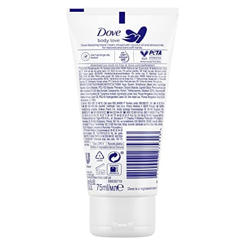 Dove Coconut Oil and Almond Milk Hand Cream, 6 Pack (75ml x 6) — view 2