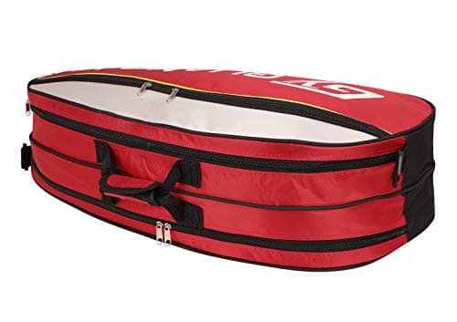 FakeFace Professional Badminton Racket Bag 4-6 Pack Racquet Handbag Waterproof Tennis Racquetball Battledore Sport Duffel Large Capacity Gym Equipment Bag Portable Shoulder Tote Bag with Handle — view 5