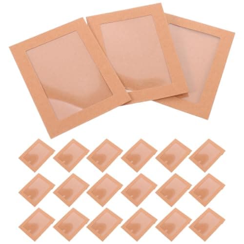30pcs Kraft Paper Window Envelope with Sealable Panel for Documents