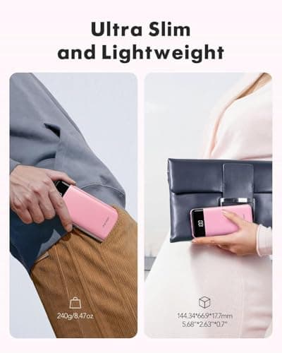 Charmast Power Bank with Built in Cables X 4, 10000mAh Portable Charger — view 6