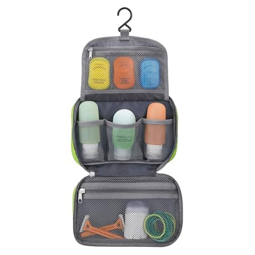 Travelon Compact Hanging Toiletry Kit, Lime, One Size — view 3