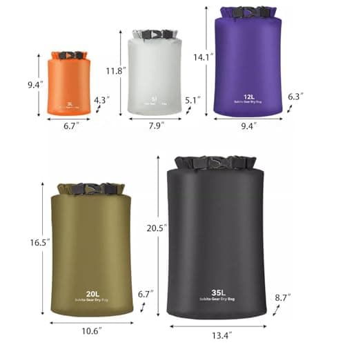 Ultra-Sil Dry Bag, Ultralight Dry Sacks Roll-Top Compression Sack 3L Orange — view 2